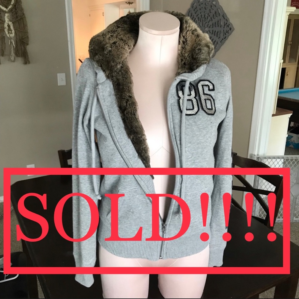 Victoria’s Secret Pink FZ Fur-lined Bling Jacket
